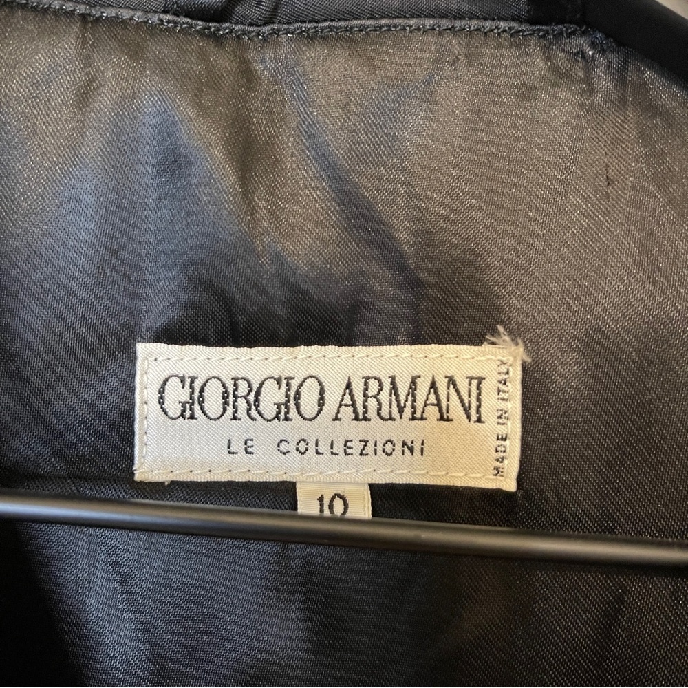 Giorgio Armani Short Single Breasted Jacket Black Size 10 - Picture 6 of 6